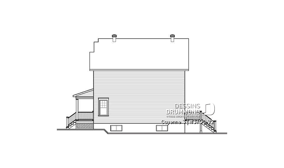 Élévation arrière - Cayenne 3