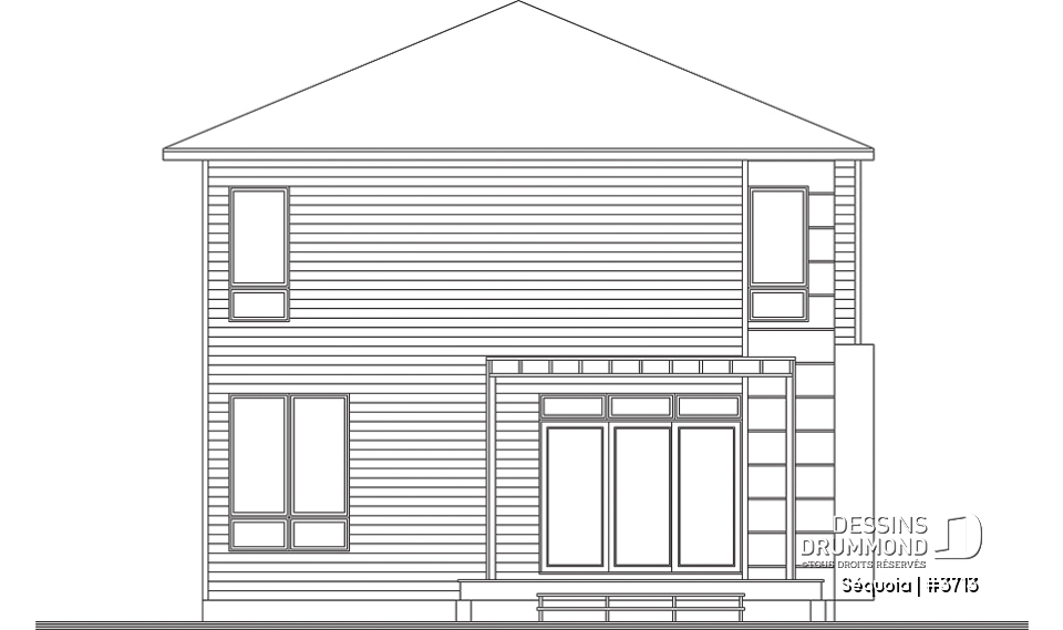 Élévation arrière - Séquoia