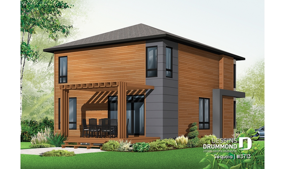 Vue arrière – Modèle ORIGINAL - Séquoia