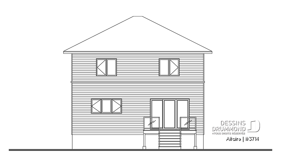 Élévation arrière - Altaire