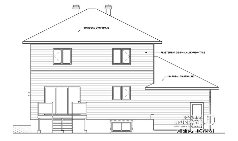 Élévation arrière - Altaire 2