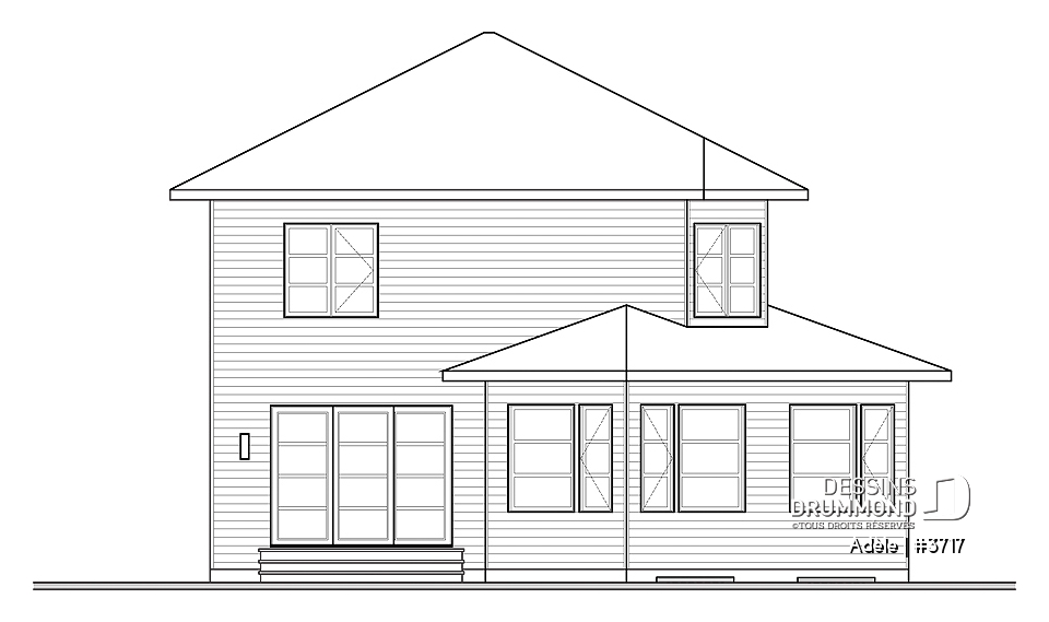 Élévation arrière - Adèle