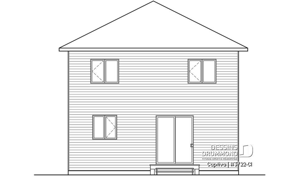 Élévation arrière - Captiva