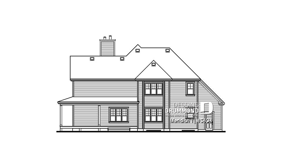 Élévation arrière - Meridian 1