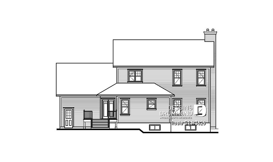 Élévation arrière - Rosie 5