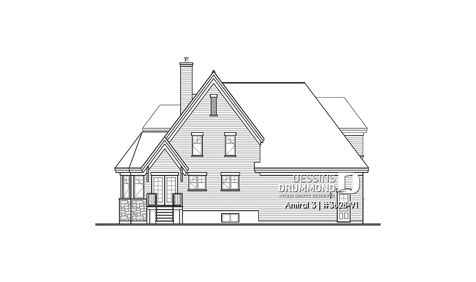 Élévation arrière - Amiral 3