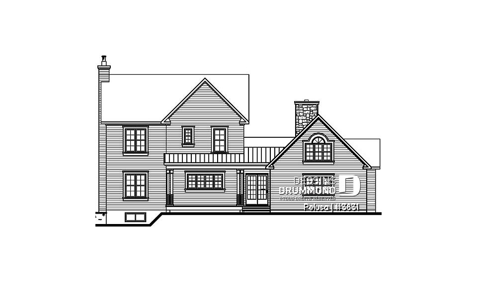 Élévation arrière - Pelusa