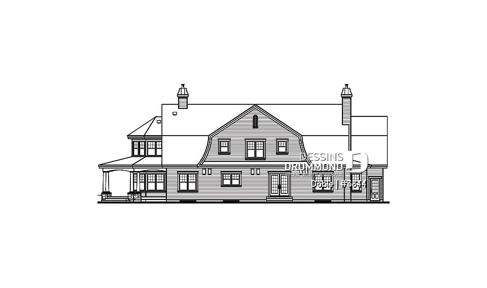 Élévation arrière - Doble