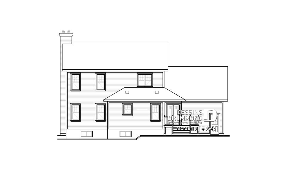 Élévation arrière - Marseille