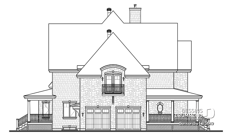 Élévation gauche - Concordia