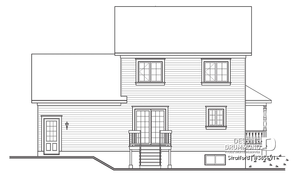 Élévation arrière - Stratford