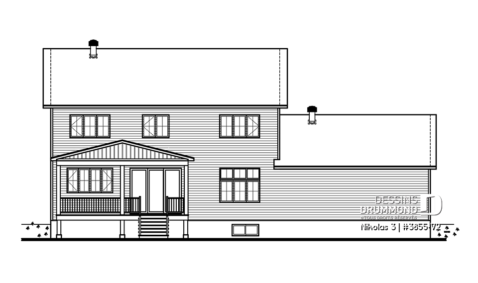 Élévation arrière - Nikolas 3