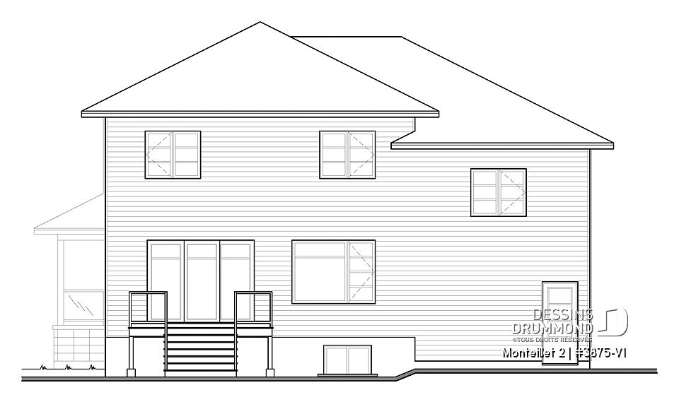 Élévation arrière - Monteillet 2