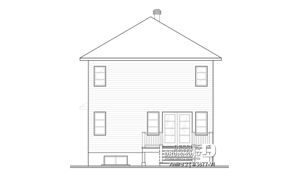 Élévation arrière - Amira 2