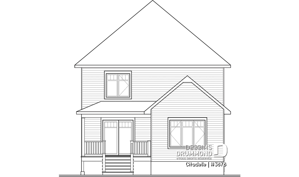 Élévation arrière - Citadelle