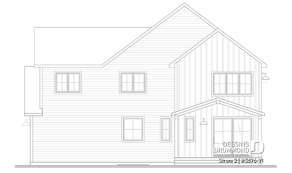 Élévation arrière - Strom 2