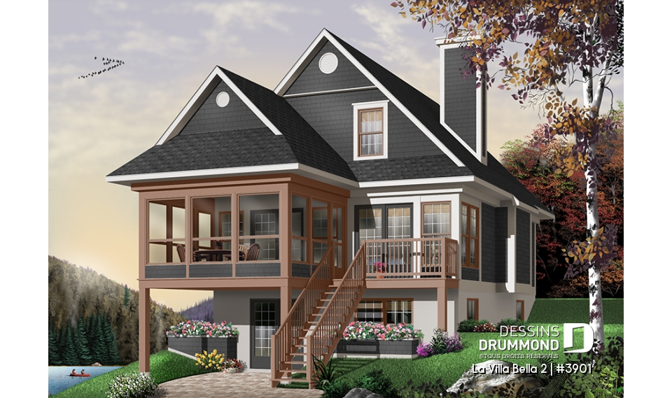 Version couleur no. 3 - Vue arrière - La Villa Bella 2