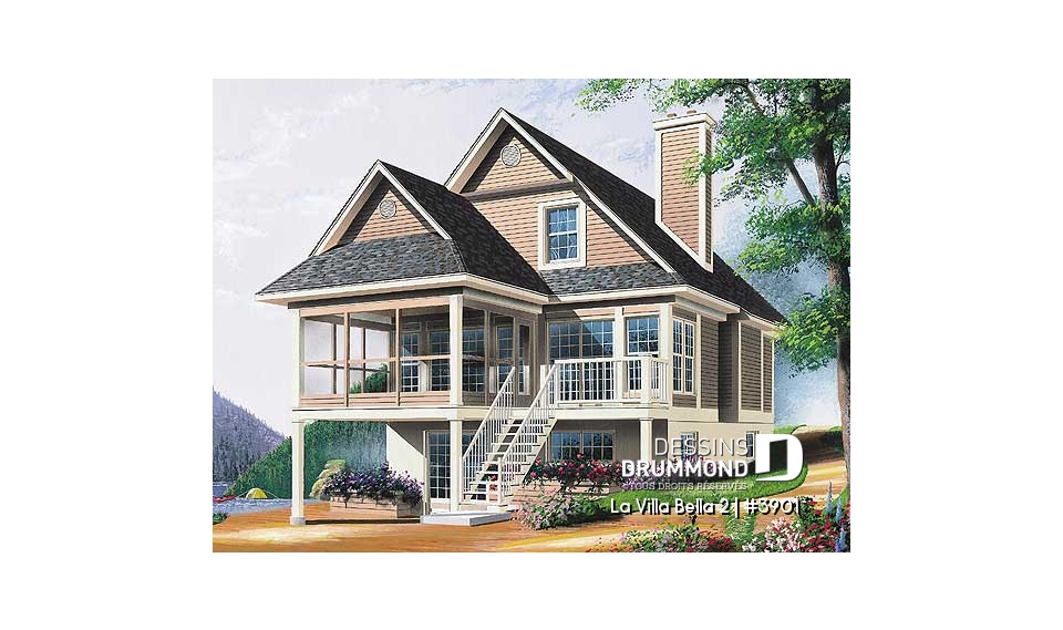 Vue arrière – Modèle ORIGINAL - La Villa Bella 2