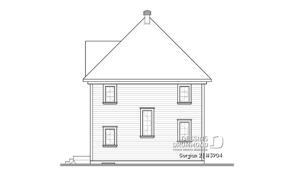 Élévation arrière - Gorgian 2