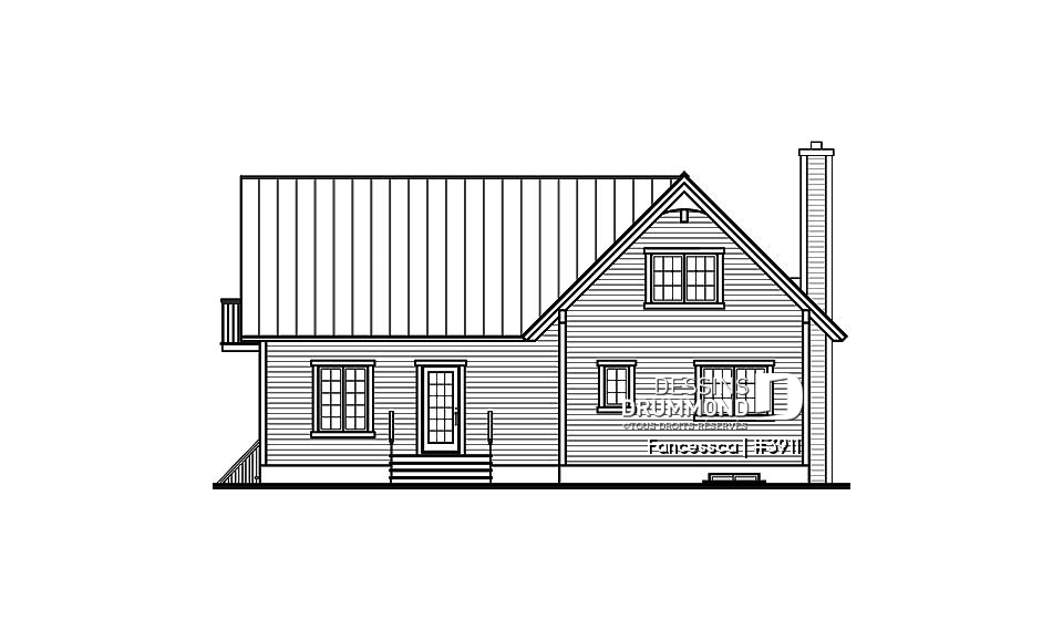 Élévation arrière - Fancessca