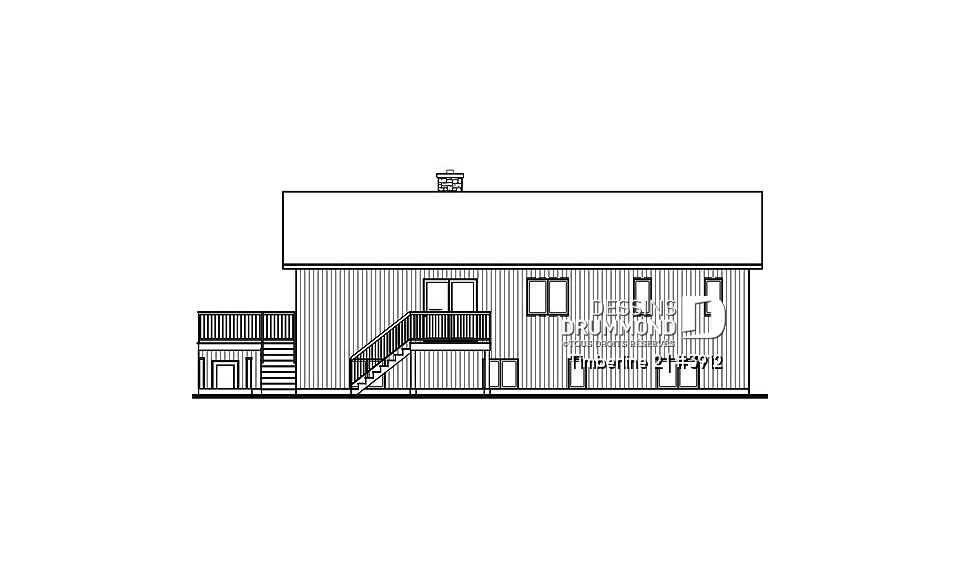Élévation arrière - Timberline 2