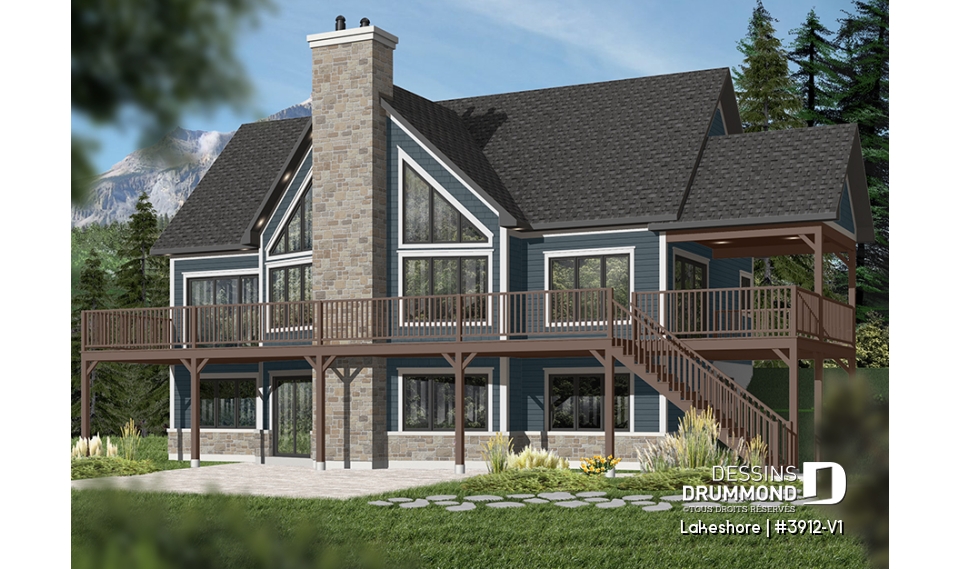 Version couleur no. 4 - Vue arrière - Lakeshore