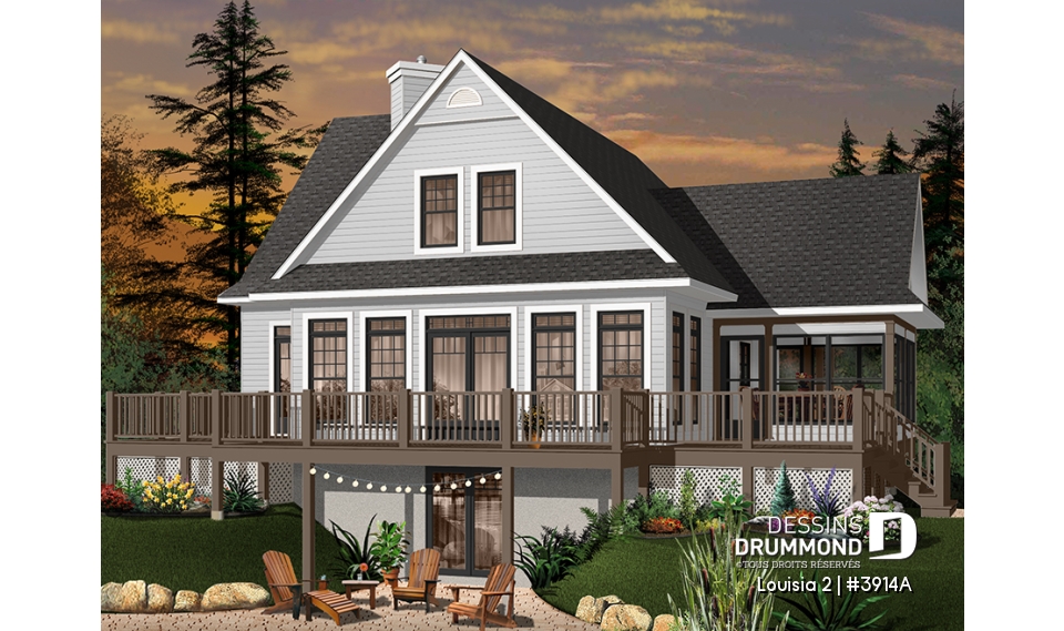 Version couleur no. 3 - Vue arrière - Louisia 2