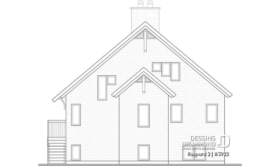 Élévation arrière - Kaspard 2