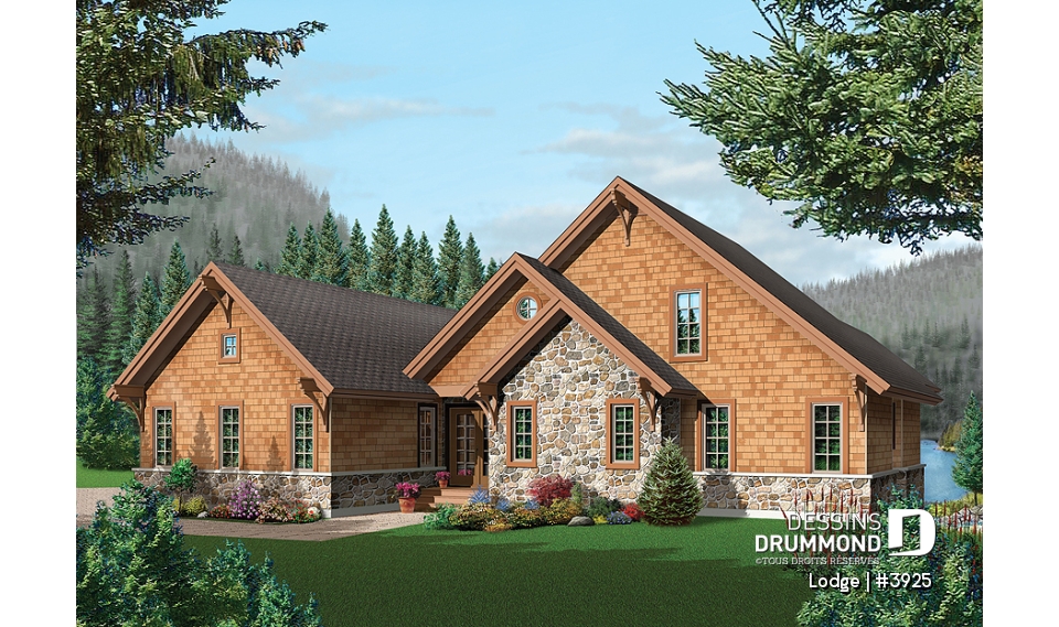 Vue avant - MODÈLE DE BASE - Lodge