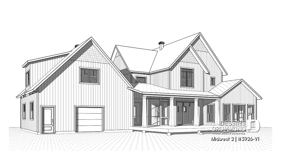 Élévation arrière - Midwest 2