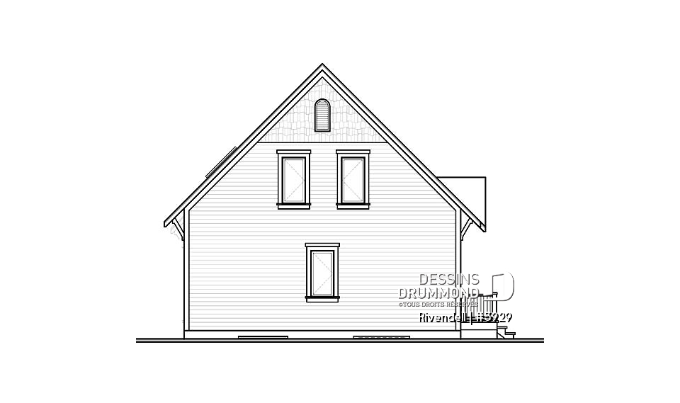 Élévation arrière - Rivendell