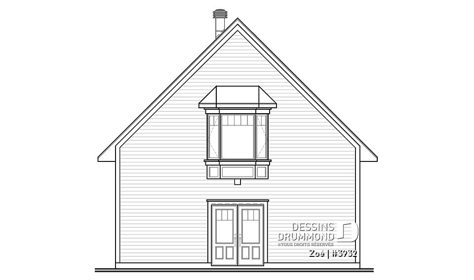 Élévation arrière - Zoé