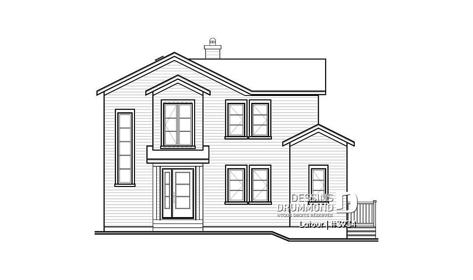 Élévation avant - Latour