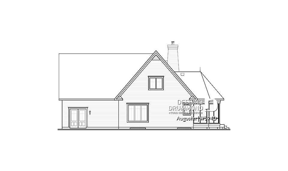 Élévation arrière - Augustin