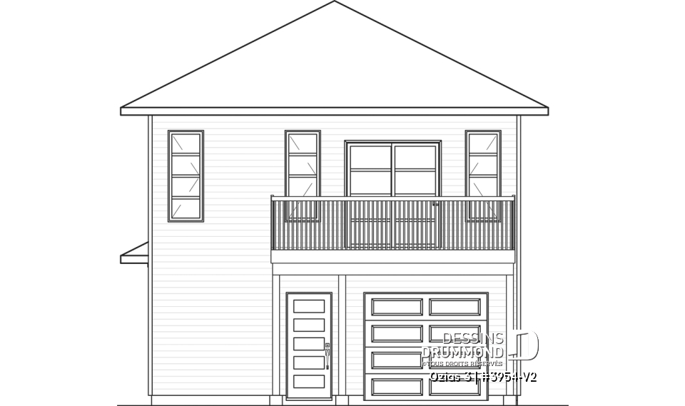 Élévation arrière - Ozias 3