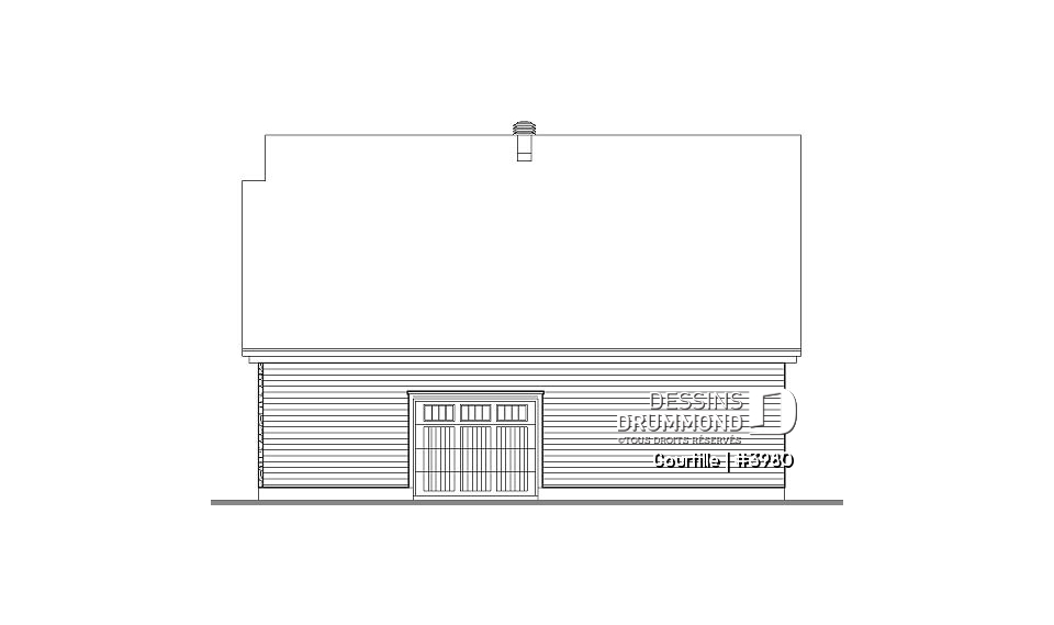 Élévation arrière - Courtille