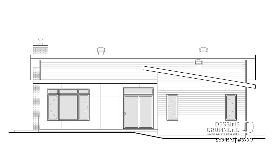 Élévation arrière - Laeticia