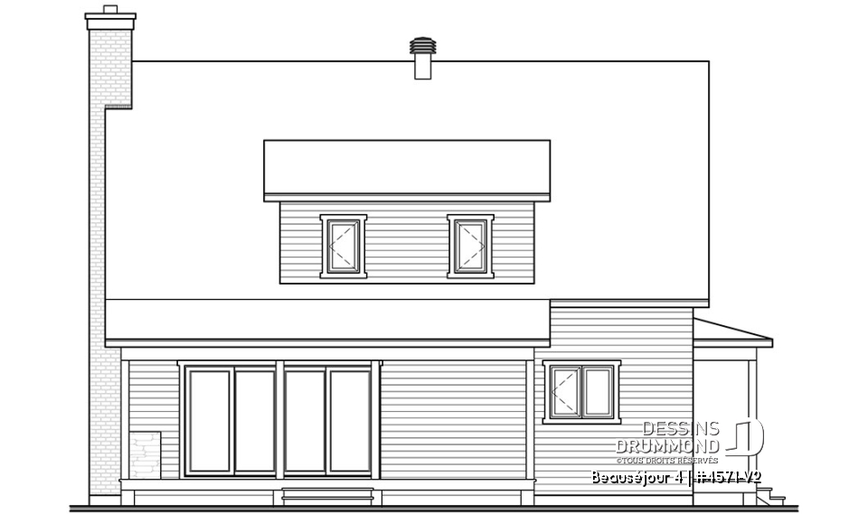 Élévation arrière - Beauséjour 4