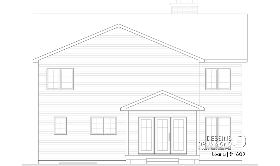 Élévation arrière - Léana