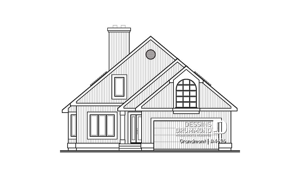 Élévation avant - Grandmont