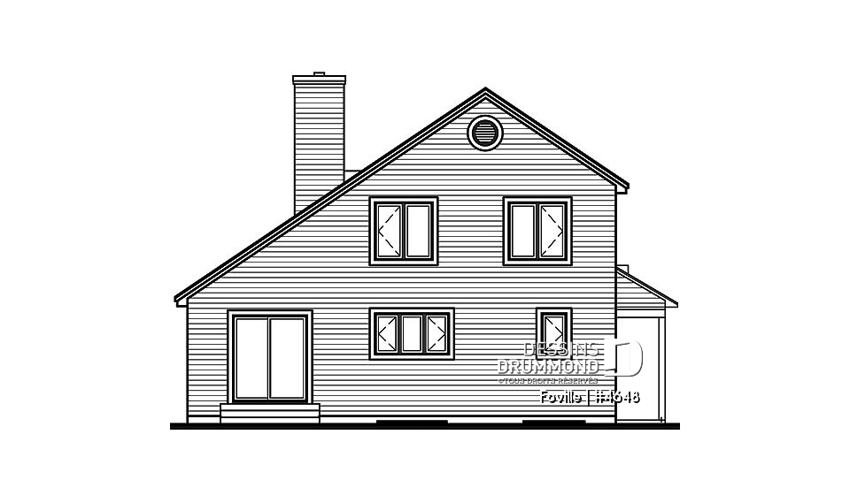 Élévation arrière - Foville