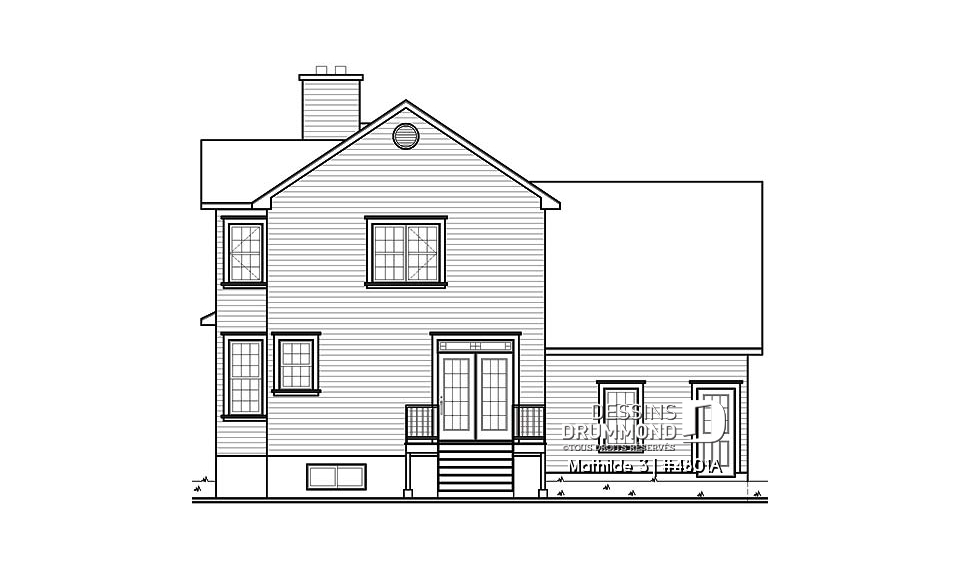 Élévation arrière - Mathilde 3