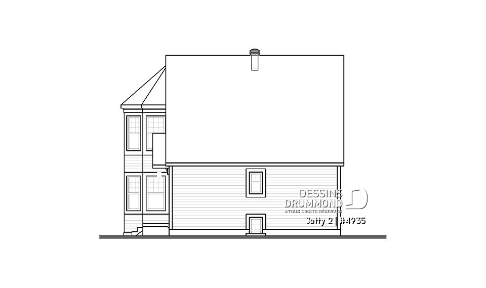 Élévation arrière - Jetty 2