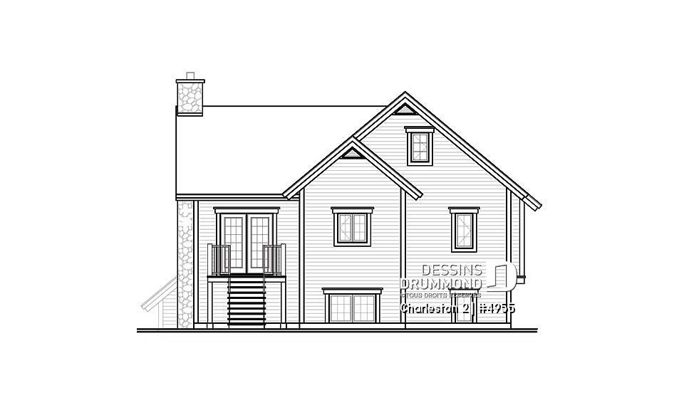 Élévation arrière - Charleston 2