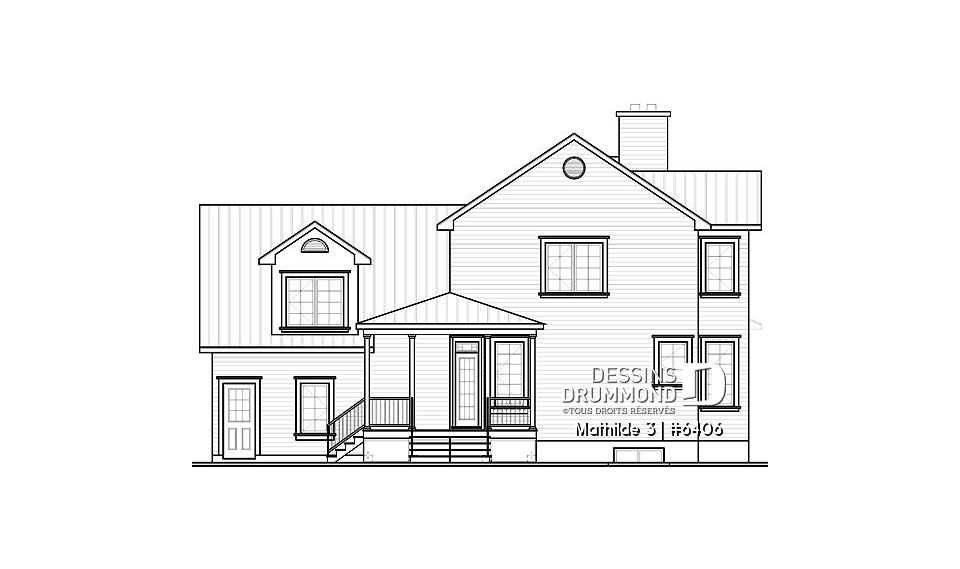 Élévation arrière - Mathilde 3