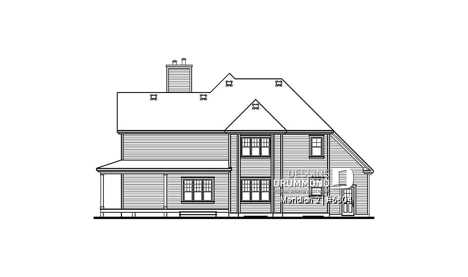 Élévation arrière - Meridian 2