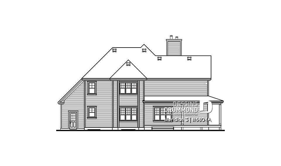 Élévation arrière - Meridian 3