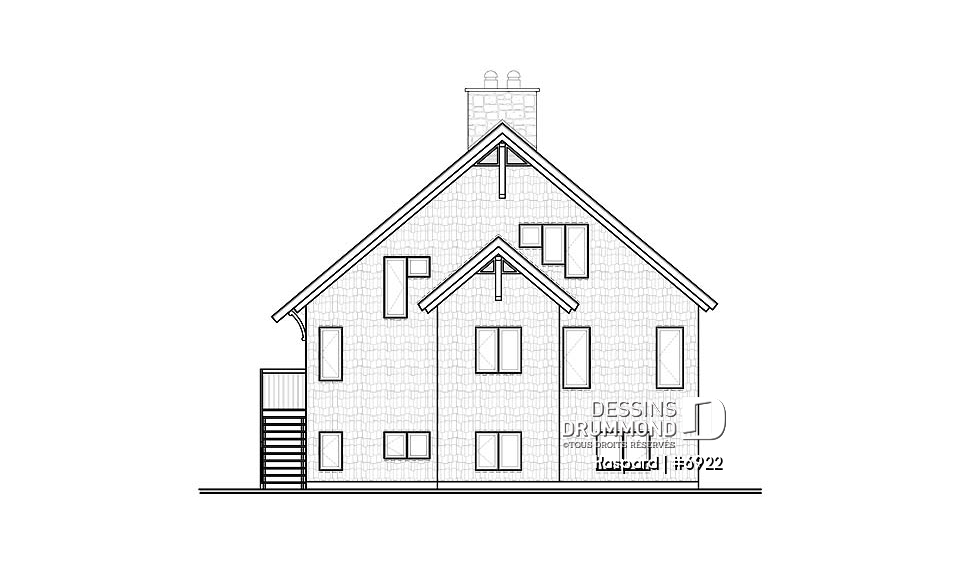 Élévation arrière - Kaspard