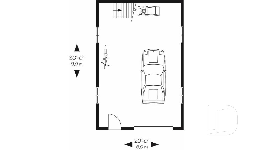 Rez-de-chaussée -  - Le coin bureau