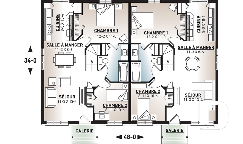 Rez-de-chaussée -  - Daunais